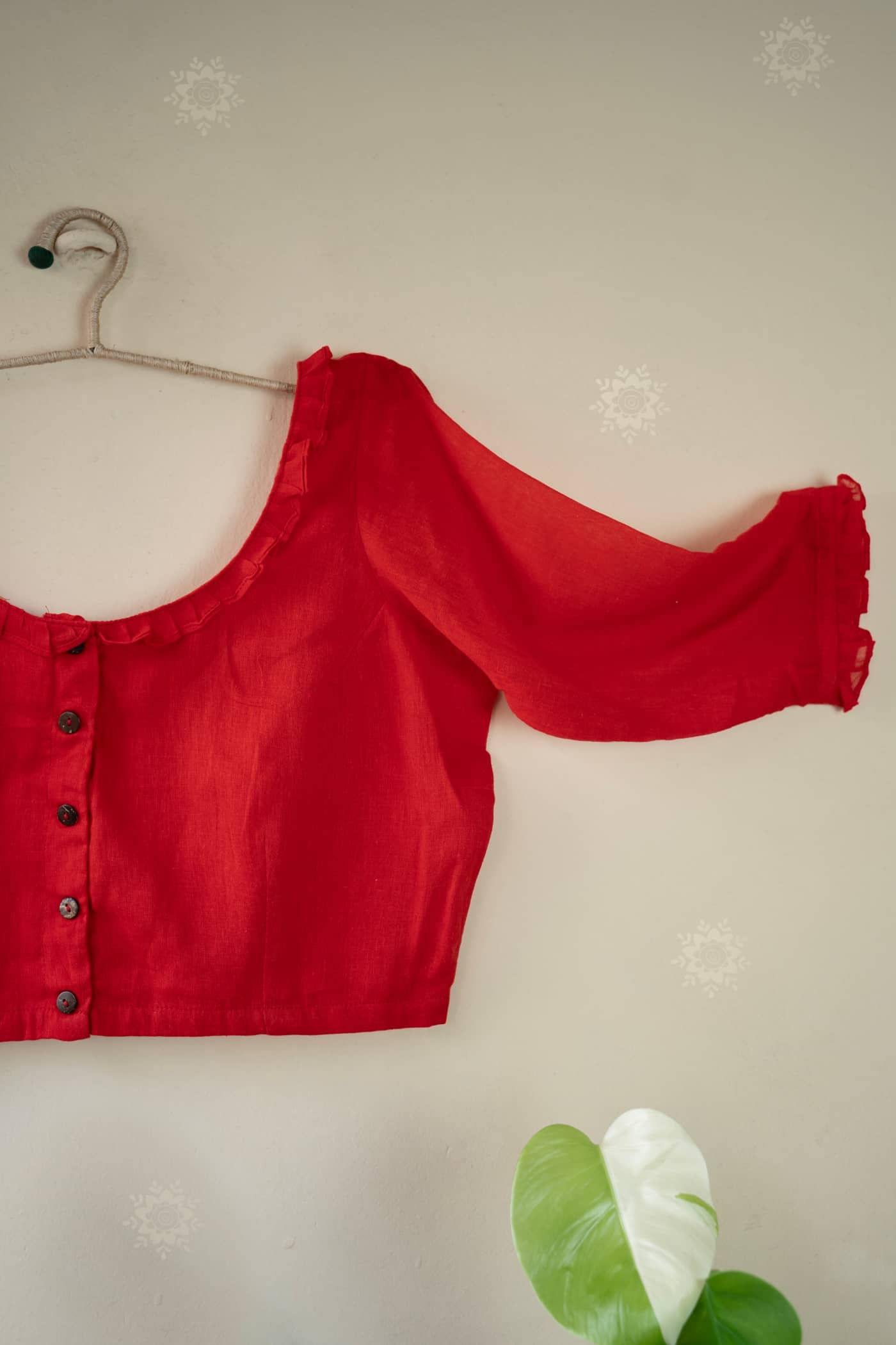 Frill blouse
